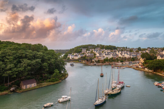 Bretagne - Coucher de soleil au Bono
